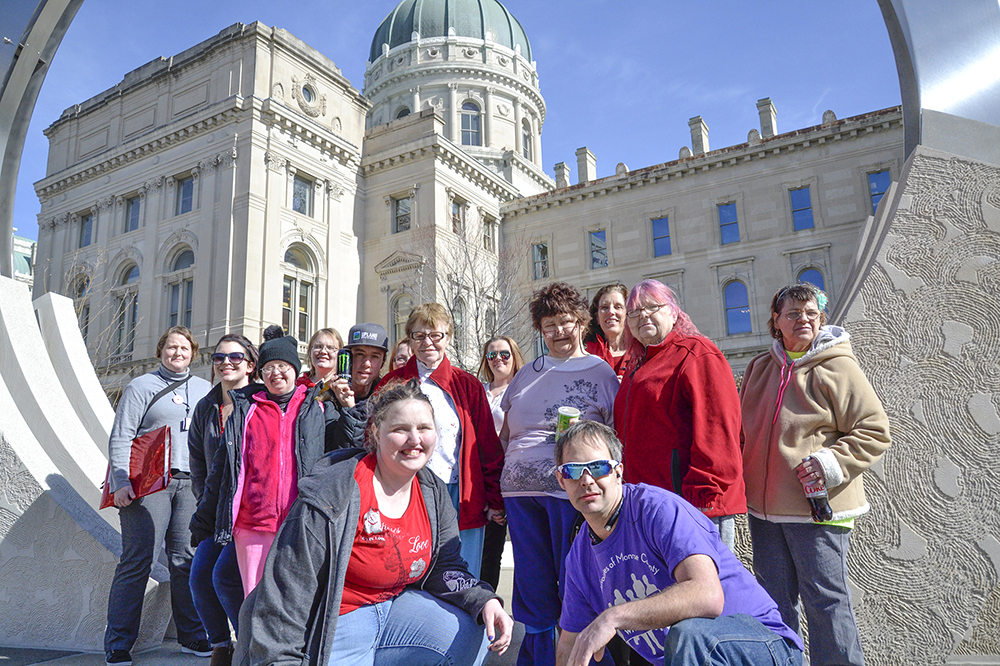 Monroe County Self-Advocates deliver valentines to state legislators each year on Valentine's Day to thank them for remembering the importance of disability issues in their daily decisions.