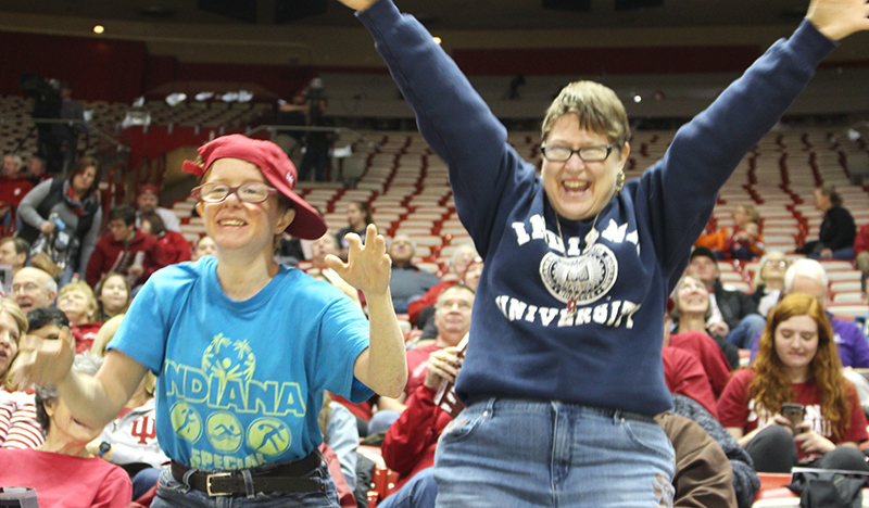 Melissa and Cheryl at IU Game